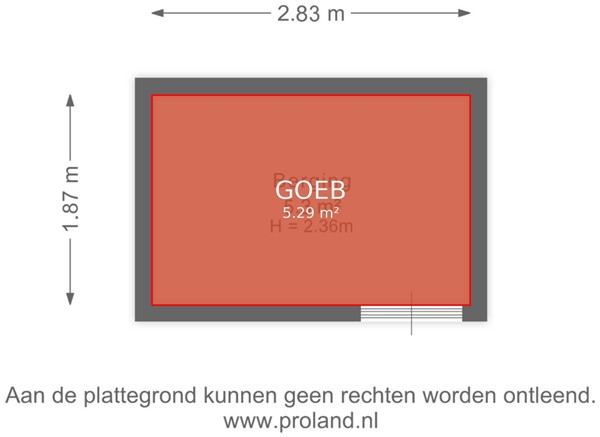 Floorplan - Louis Davidsstraat 70, 2042 LS Zandvoort